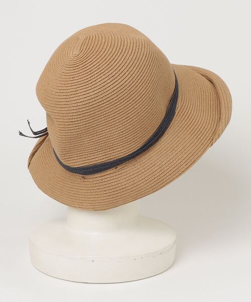 「Little＆More」 ストローハット M カーキ レディース_画像2