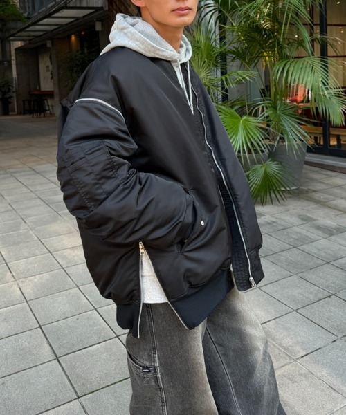 「LEANN MOMENT」 ブルゾン フリー カーキ レディース_画像3