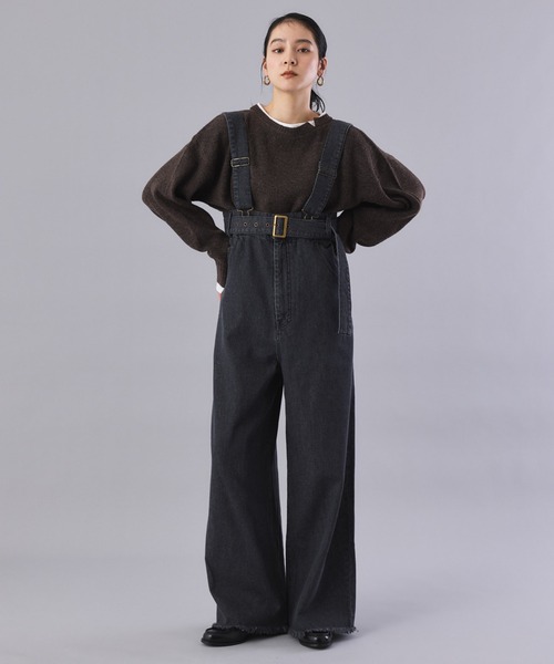 Muscat サロペット オーバーオール ハイウエストデニムサロペット