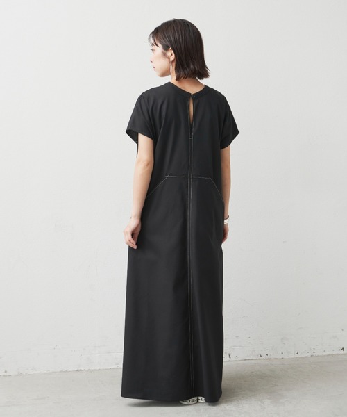 「Libra Cue」 半袖ワンピース FREE ブラック レディース_画像2