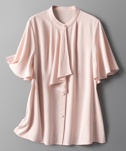 「SAISON DE PAPILLON」 半袖ブラウス L ラベンダー レディース_画像2