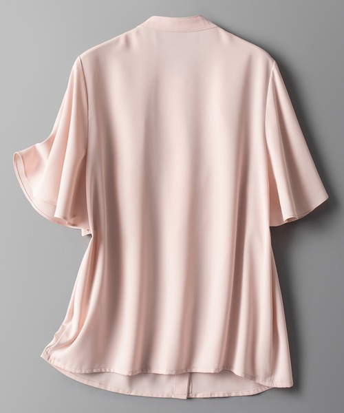 「SAISON DE PAPILLON」 半袖ブラウス L ラベンダー レディース_画像9