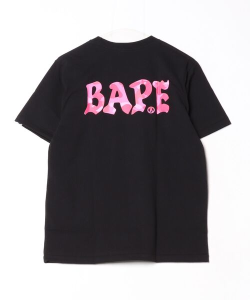 tシャツ COLOR CAMO BAPE LOGO TEE レディースの画像