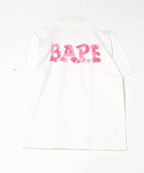 tシャツ COLOR CAMO BAPE LOGO TEE レディースの画像