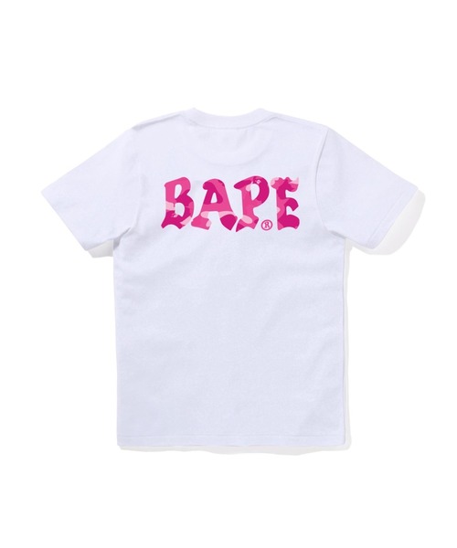 tシャツ COLOR CAMO BAPE LOGO TEE レディースの画像