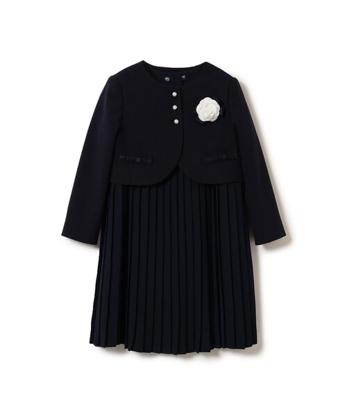 こども ビームス ワンピース セレモニー プリーツ ワンピース + ボレロ