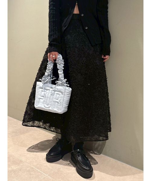 FURFUR（ファーファー） スカート 立体フラワーレーススカート