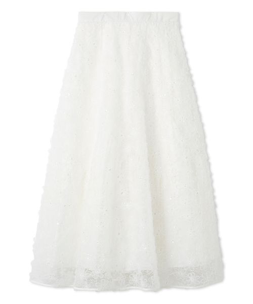 FURFUR（ファーファー） スカート 立体フラワーレーススカート