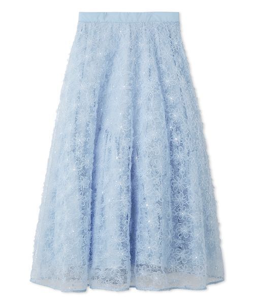 FURFUR（ファーファー） スカート 立体フラワーレーススカート