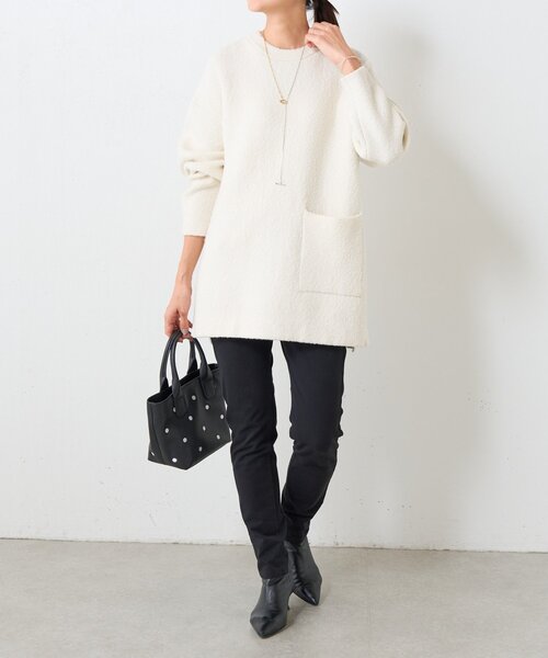 BEARDSLEY（ビアズリー） ニット セーター ブークレ接結スリットプル