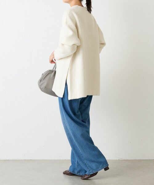 BEARDSLEY（ビアズリー） ニット セーター ブークレ接結スリットプル