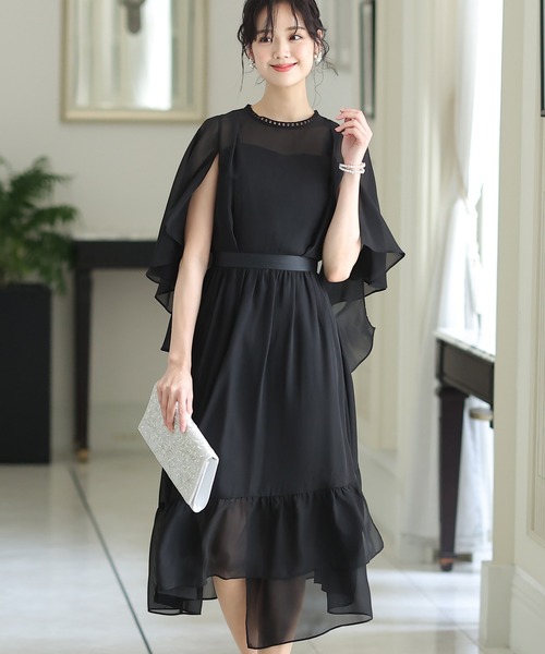 「PourVous」 ノースリーブワンピース L グリーン レディース_画像2