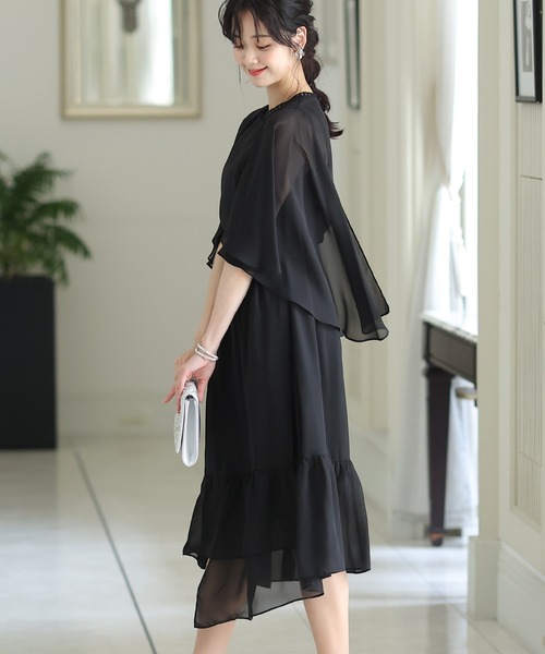 「PourVous」 ノースリーブワンピース L グリーン レディース_画像3