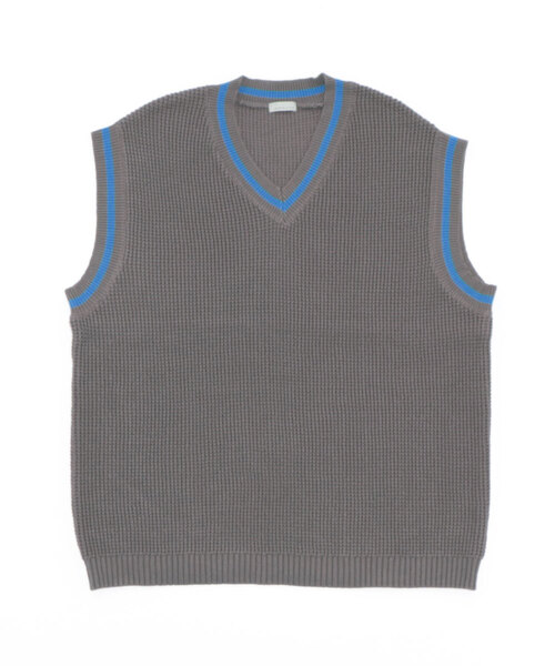 ノースリーブセーター 黒 グレー　L 16awtcn9024cp01.jpg