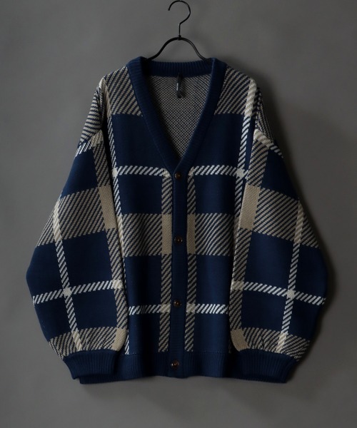SITRY（シトリー） 「HALHAM」ニットカーディガン X-LARGE ネイビー