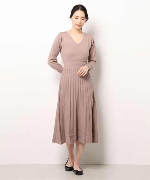 「RESEXXY」 ニットワンピース FREE ベージュ レディース_画像3