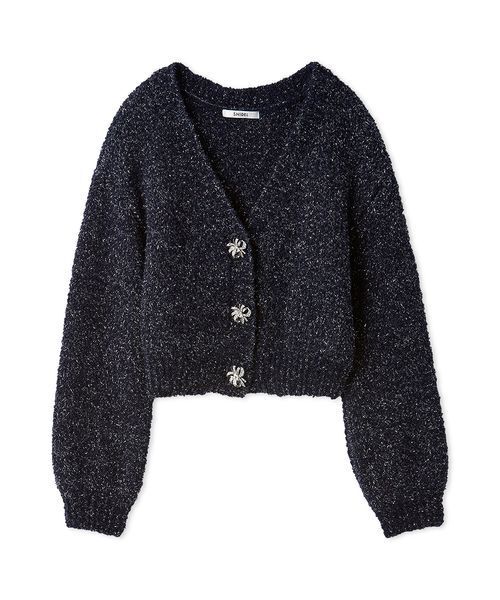 SNIDEL（スナイデル） カーディガン ビジューリボンショート