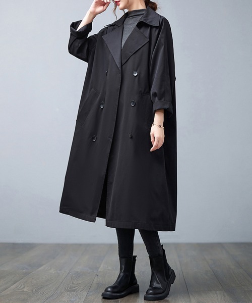 美品 Theory シルク ナイロントレンチコート ダブル ベルト 黒 ロング Amazon.co.jp: Oiwenjuanh トレンチコート メンズ ロングコート ベルト
