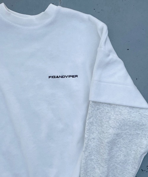「FIG&VIPER」 スウェットカットソー FREE ホワイト レディース_画像7