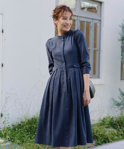 「Tiaclasse」 長袖ワンピース 9号 ピンク レディース_画像4