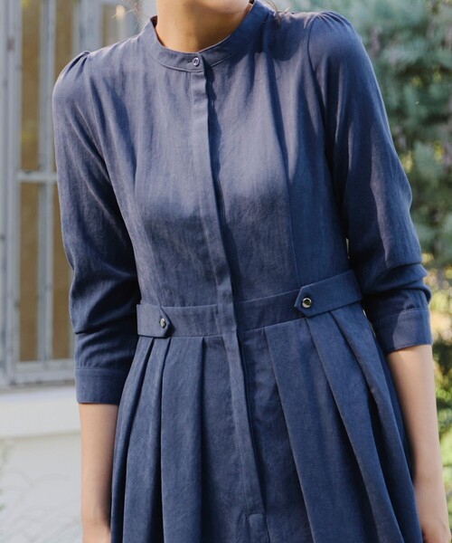 「Tiaclasse」 長袖ワンピース 9号 ピンク レディース_画像7