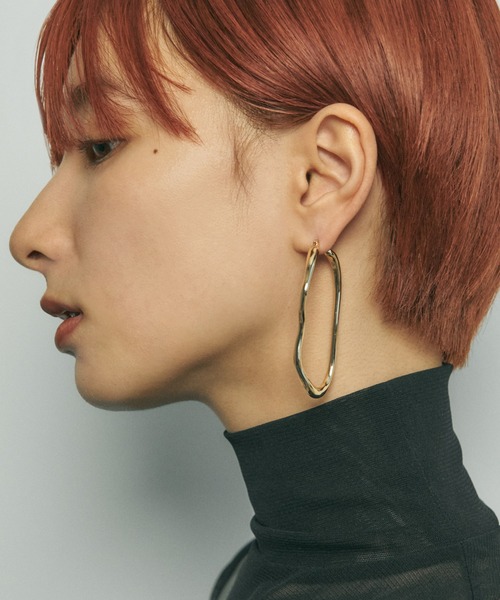 「GOLDY」 ピアス（両耳用） FREE シルバー レディース_画像5