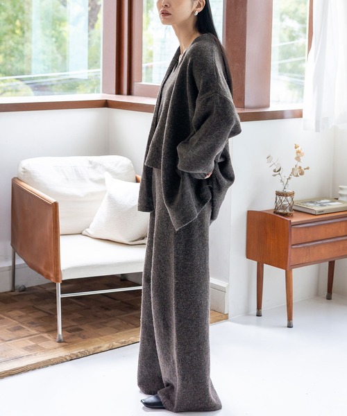 No Rule No Line セットアップ ベスト付きニットセットアップ（3点