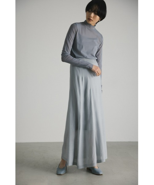 「STYLEMIXER」 フレアスカート MEDIUM グレー レディース_画像3