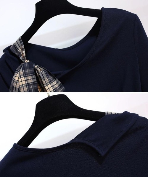 チェックアシメトップス THRASHER（スラッシャー） シャツ 「at」「THRASHER/スラッシャー