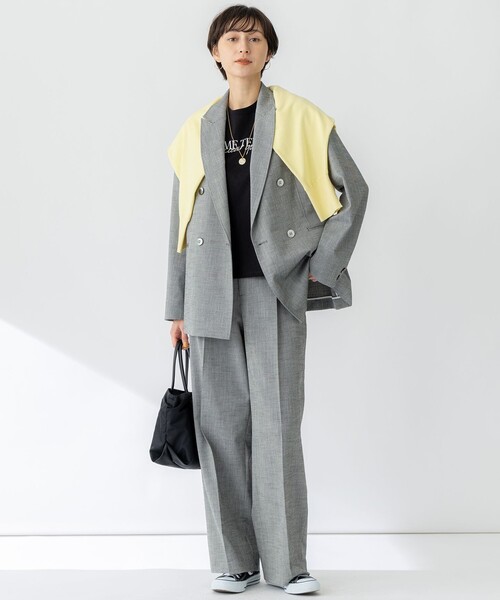 DAKSロンドン　グレー テーラードジャケット レディース未使用　美品　毛　絹 23区（ニジュウサンク） テーラードジャケット 38 グレー レディース