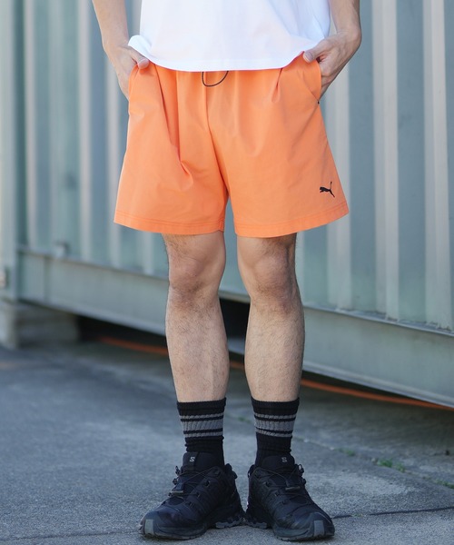 Puma 速乾性 長袖・ショートパンツセット L PUMA（プーマ） パンツ ハーフパンツ ショートパンツ ロゴ ワン