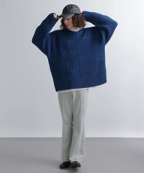 「HARE」 スウェットカットソー MEDIUM ホワイト メンズ_画像8