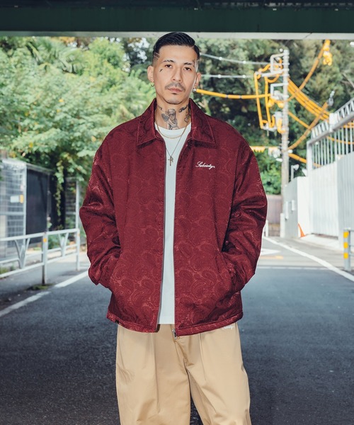 「Subciety」 ブルゾン SMALL バーガンディー メンズ_画像8