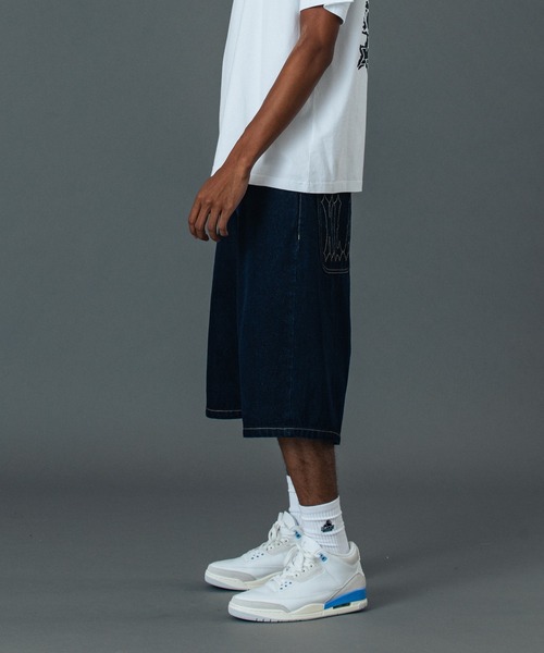 XLARGE（エクストラ ラージ） ジーンズ STITCHED LOGO DENIM SHORTS