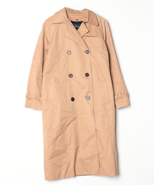 【O8】　FRED PERRY　ショートトレンチ　レディースM　ベージュ FRED PERRY（フレッドペリー） トレンチコート 10 ベージュ レディース