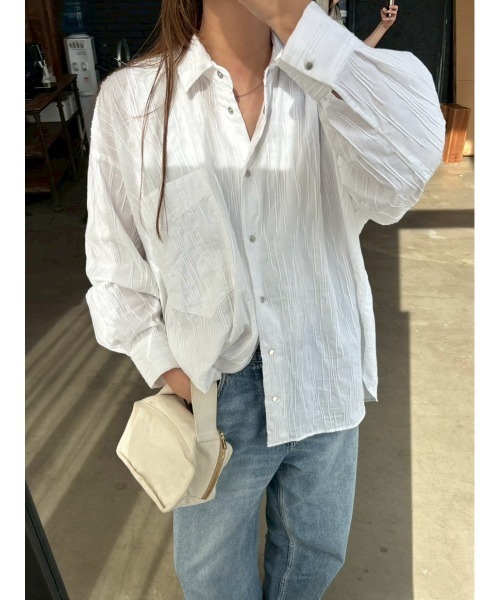 RIM.ARK ブラウス シャツ 入学式 入園式 卒業式 Tuck pleats back