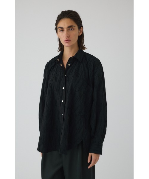 シャツ/ブラウス(半袖/袖なし) RIM.ARK  Big puff sleeve SH BLK RIM.ARK（リムアーク）の「Big puff sleeve SH（シャツ/ブラウス
