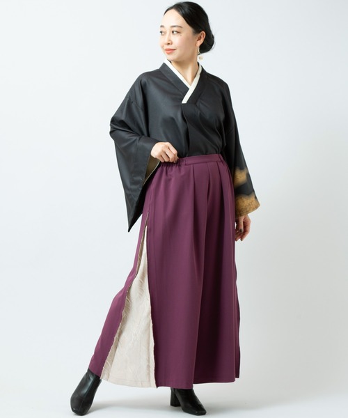 カヤ パンツ 「カヤ」春霰八掛ワイドパンツ レディース : ZOZOTOWN