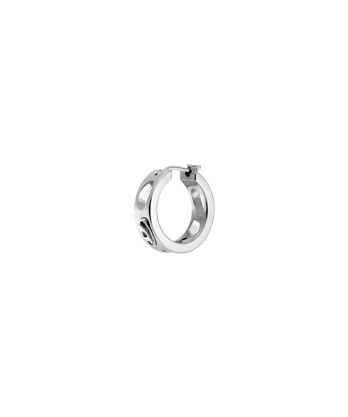 【新品/現行】ディーゼル　ピアス　フープ　 シルバー DIESEL（ディーゼル） ピアス アクセサリー ユニセックス ピアス