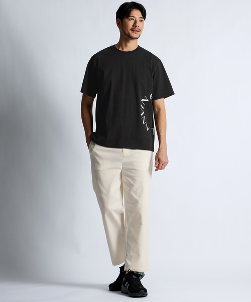 LANVIN en Bleu tシャツ 8オンス サークルロゴ Tシャツ メンズ