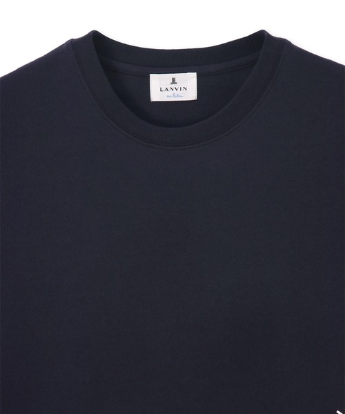 LANVIN en Bleu tシャツ 8オンス サークルロゴ Tシャツ メンズ
