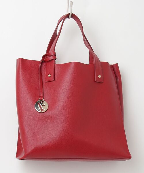 「FURLA」 ハンドバッグ - レッド レディース