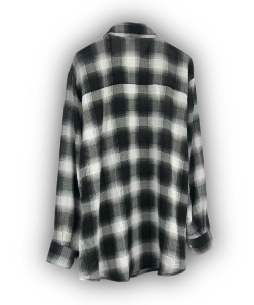 「XU」 「rough」長袖シャツ ONE SIZE ブルー メンズ_画像2