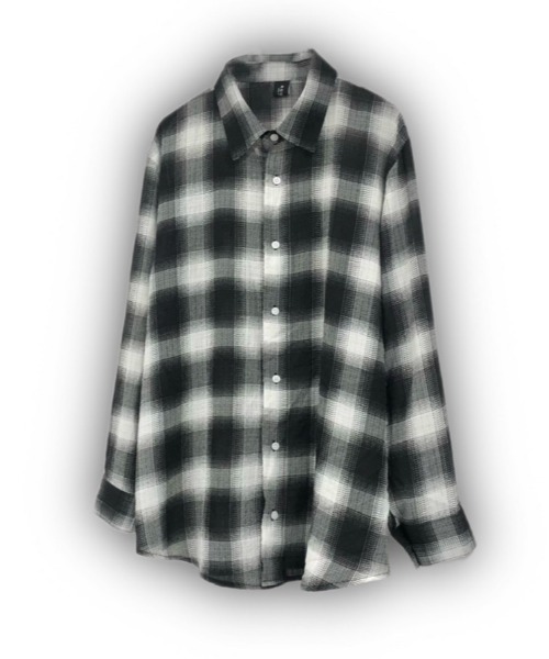 「XU」 「rough」長袖シャツ ONE SIZE ブルー メンズ_画像9