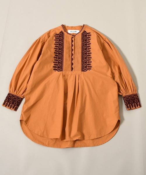 「sara mallika」 長袖ブラウス FREE キャメル レディース_画像6