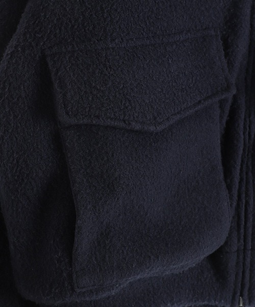ブルゾン アウター GOLD / ゴールド：Super 140s WOOL FLEECE TRACK JACKET：25B-GL15734「MUS」の画像