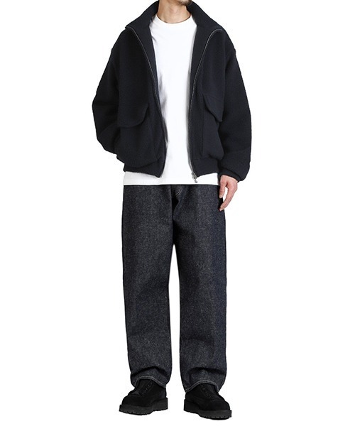ブルゾン アウター GOLD / ゴールド：Super 140s WOOL FLEECE TRACK JACKET：25B-GL15734「MUS」の画像