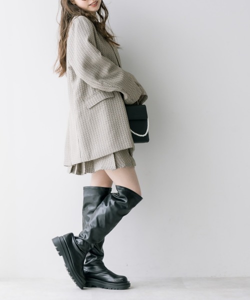 「OLIVE des OLIVE」 テーラードジャケット FREE ネイビー レディース_画像3