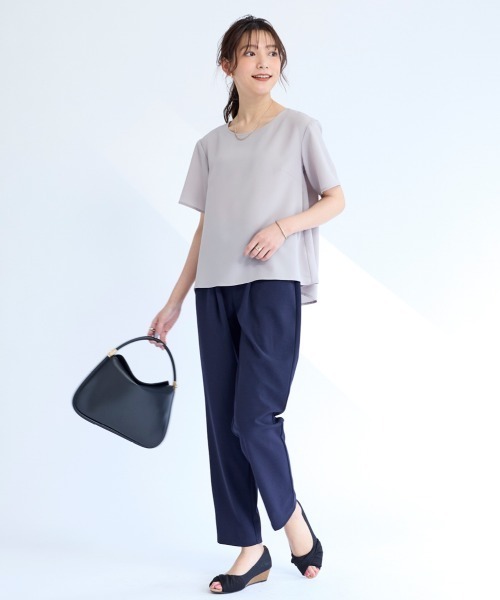 「SMILE LAND」 スラックス L ブラック レディース_画像3