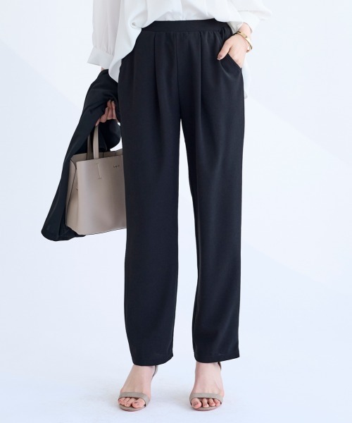 「SMILE LAND」 スラックス L ブラック レディース_画像4